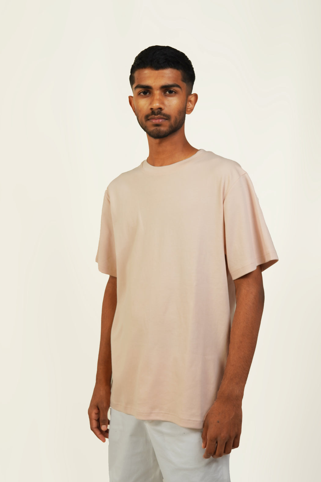 Round Neck T-Shirt - Nude Beige