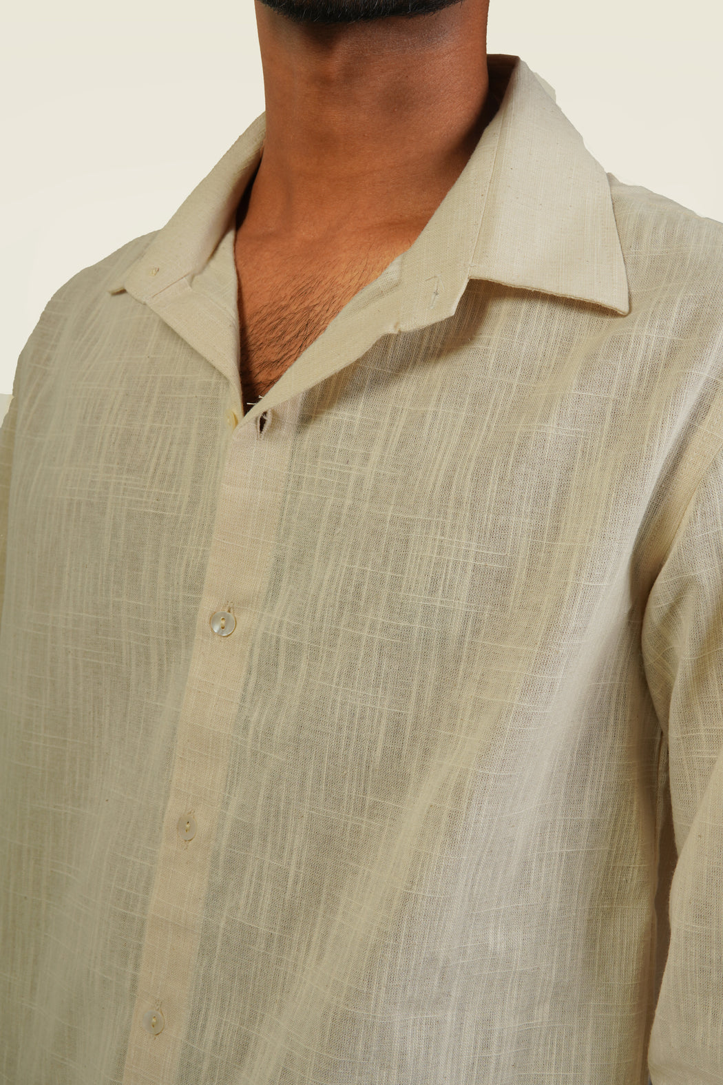 Classic Everyday Shirt - Light Beige