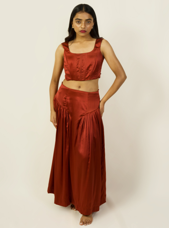 Corset Top - Intense Rust