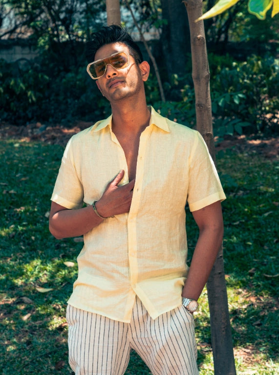Sunlit Serenity Linen Shirt