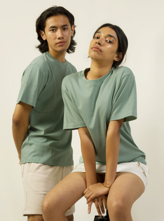 Round Neck T-Shirt - Sage Green