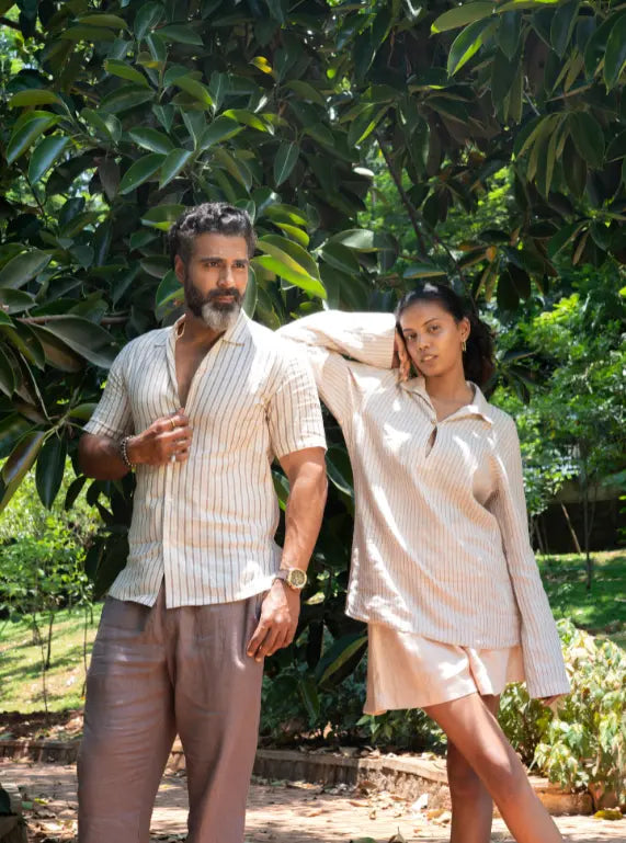 Speckled Sunbeam Linen Shirt