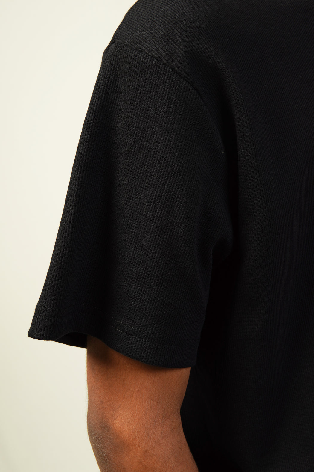 Round Neck T-Shirt - Smooth Black