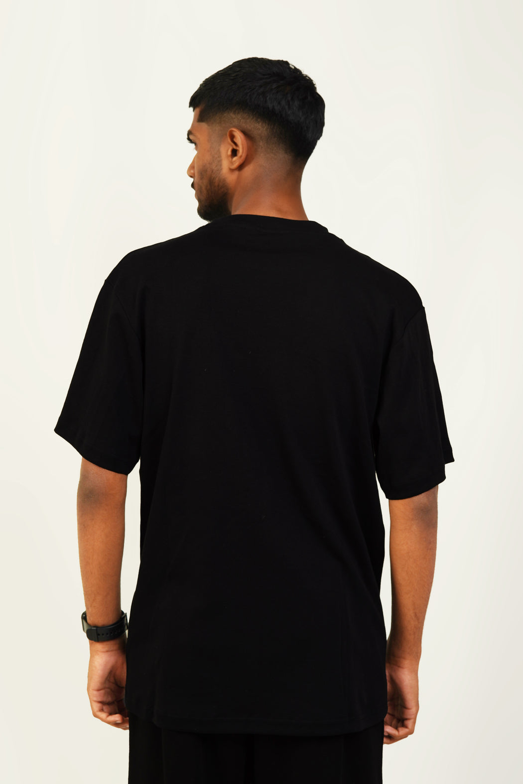 Round Neck T-Shirt - Smooth Black