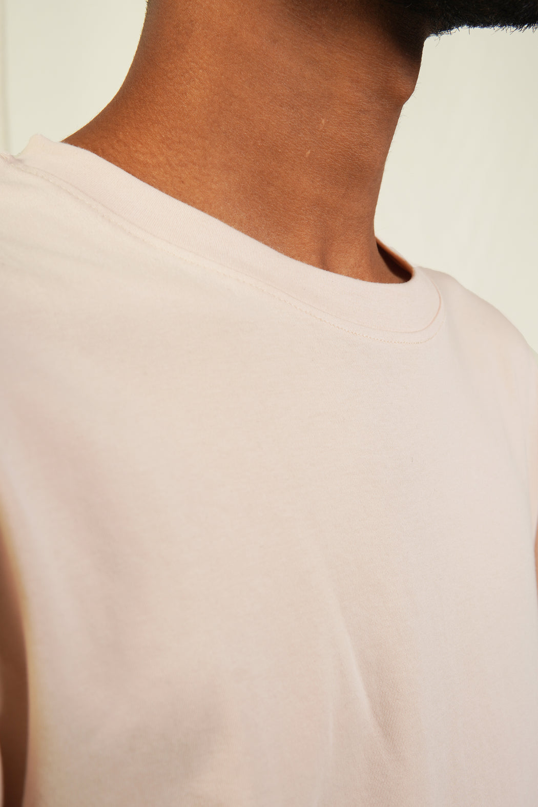Round Neck T-Shirt - Nude Beige