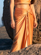 Knotted Drape Skirt