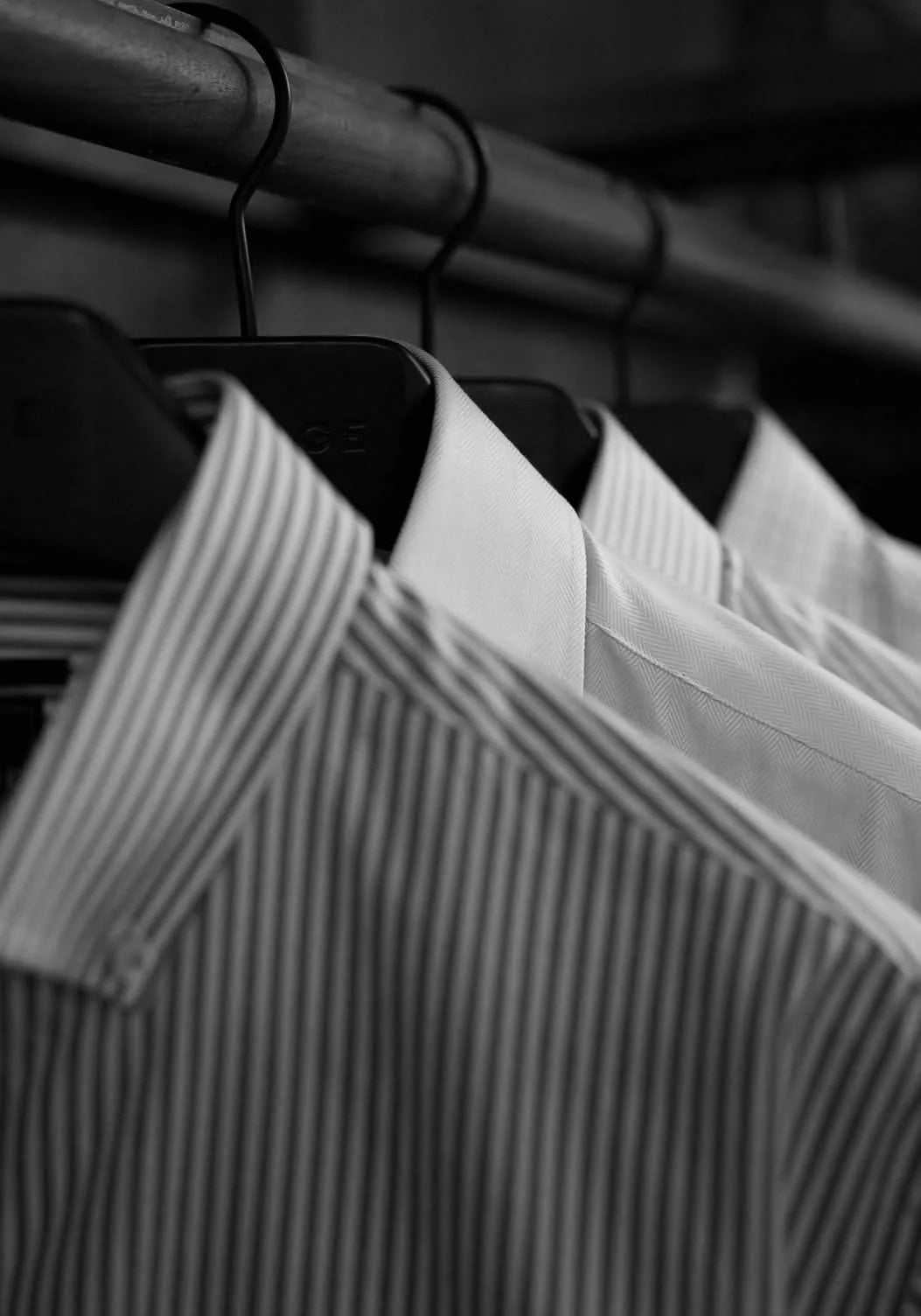 Personal shirting including striped and white shirts