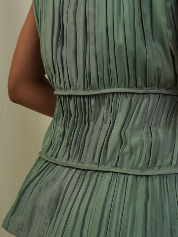 Gathered Top - Sage Green