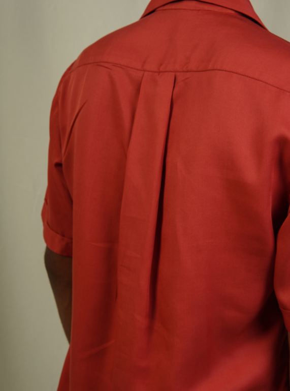 Pleated Placket Shirt - Astro Dust