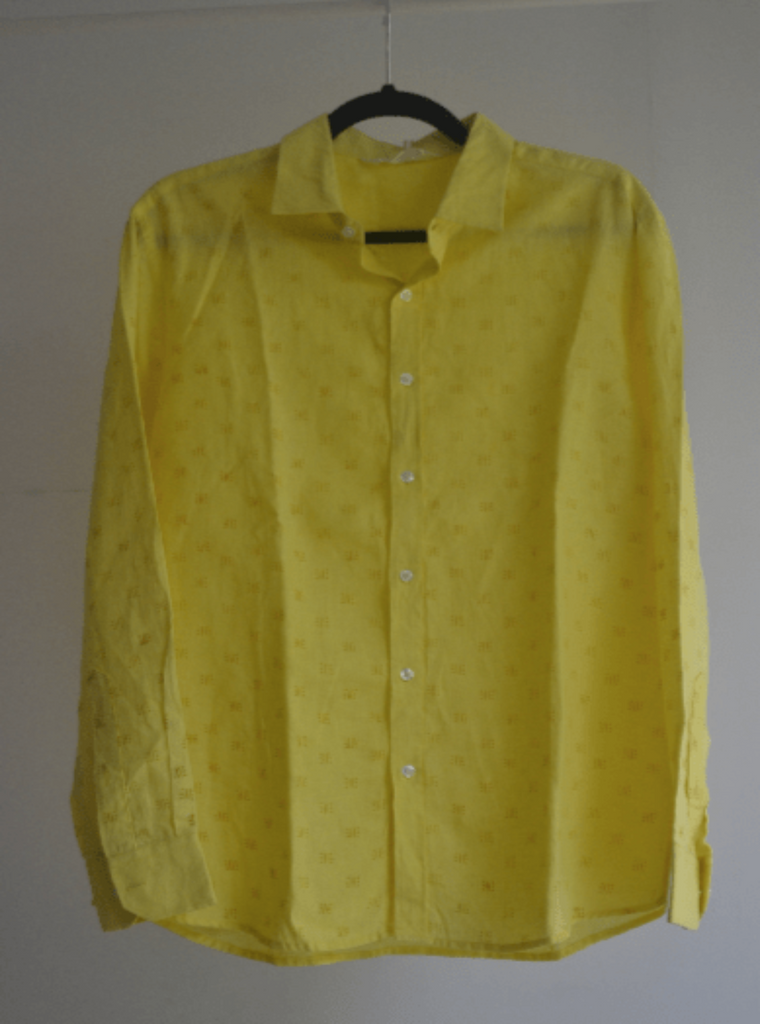 Yellow printed shirt