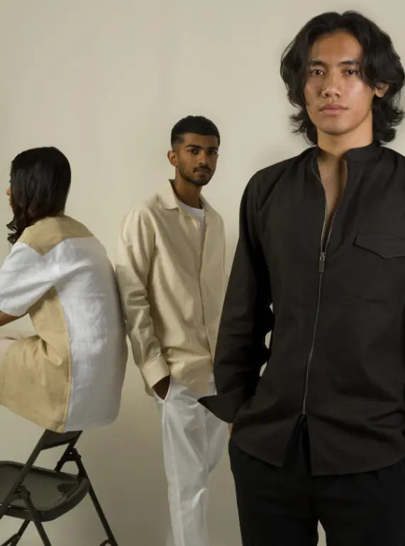 Zipper Shirt - Polished Black