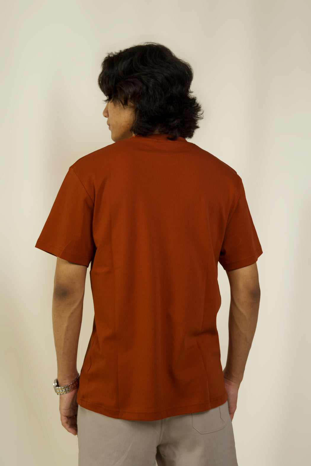 Round Neck T-Shirt - Intense Rust