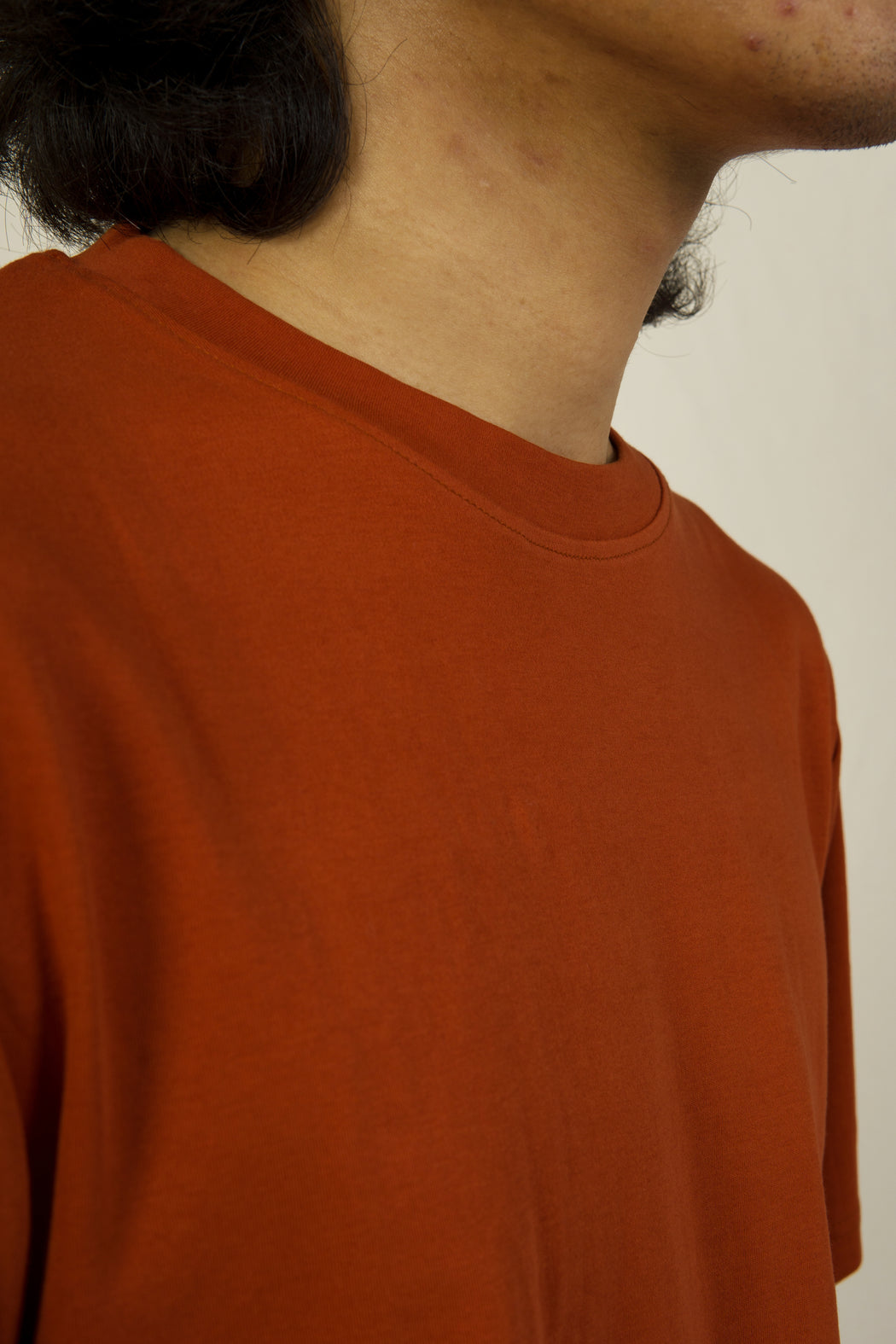 Round Neck T-Shirt - Intense Rust