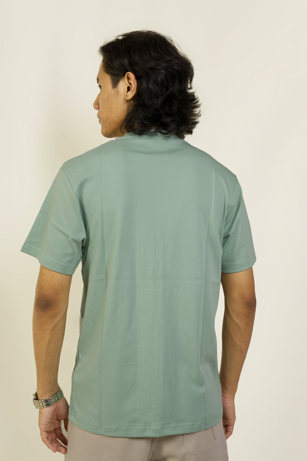 Round Neck T-Shirt - Sage Green
