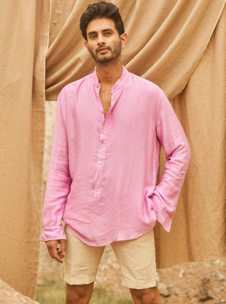 Buttoned Pullover Shirt